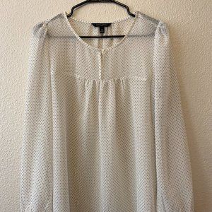 Banana Republic Factory Sheer Blouse – Size M – Perfect for Hot Summer Nights!